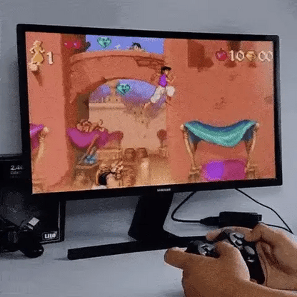 Consola HDMI Stick ORIGINAL: ¡Más de 20.000 juegos y 15 Emuladores con 2 Mandos Inalámbricos!